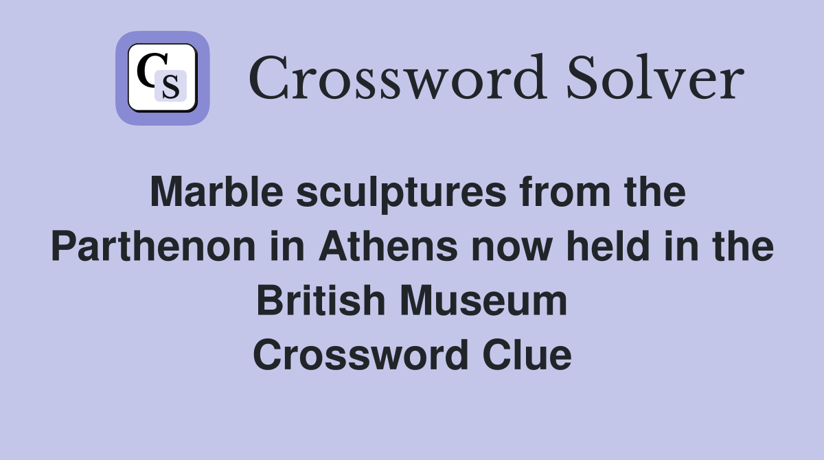 Marble sculptures from the Parthenon in Athens now held in the British